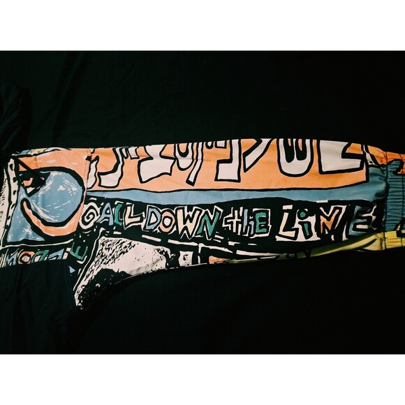 Vintage 80s 90s Quiksilver Surf Skate Jacket with Graphic Sleeves RaD & RaRE - Picture 5 of 13